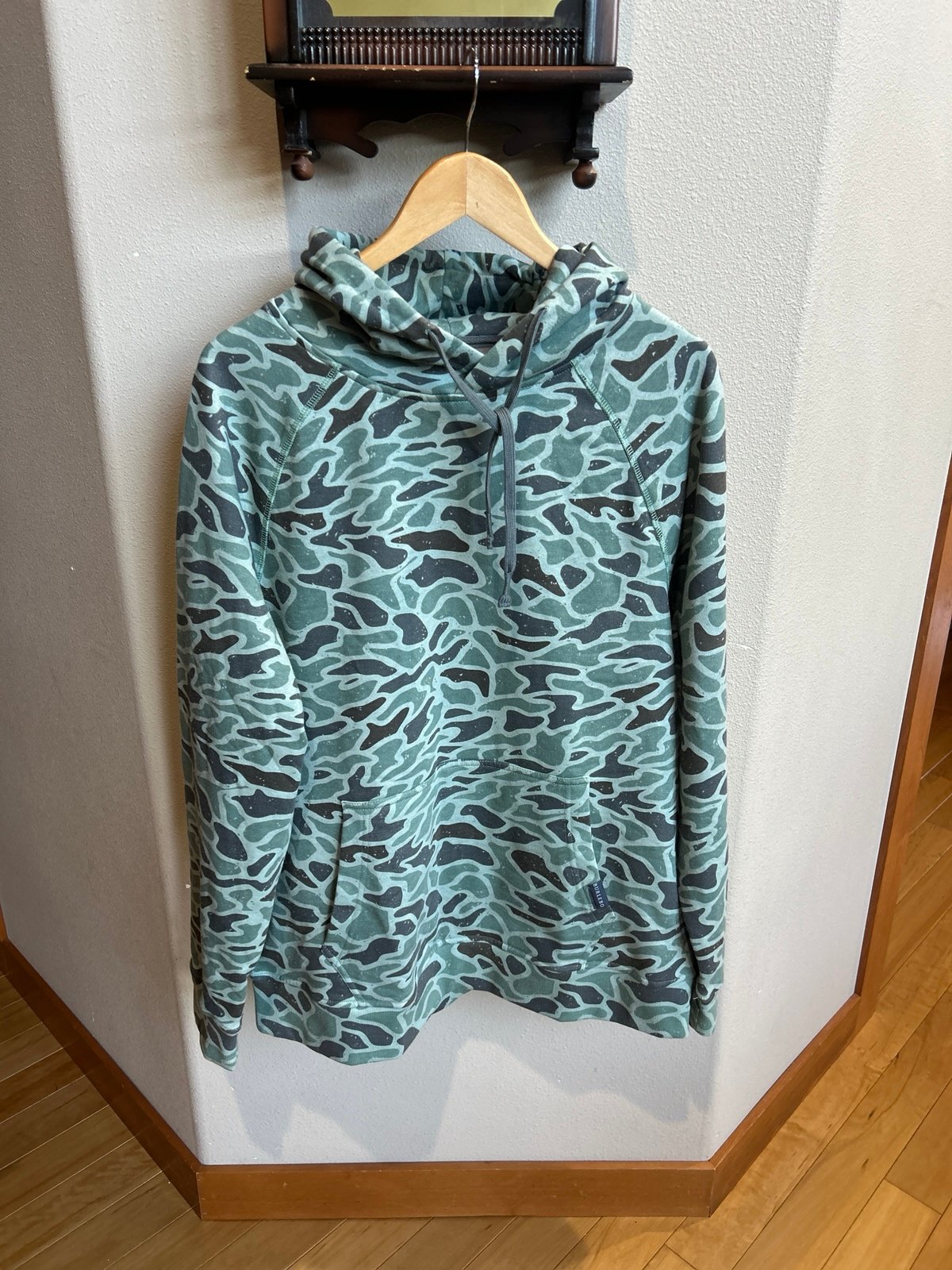 Burlebo Performance Hoodie Retro Duck Camo Fleece Lined - Men’s Size Large