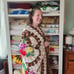 Duster jacket made from Vintage Chenille blanket