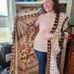 Duster jacket made from Vintage Chenille blanket