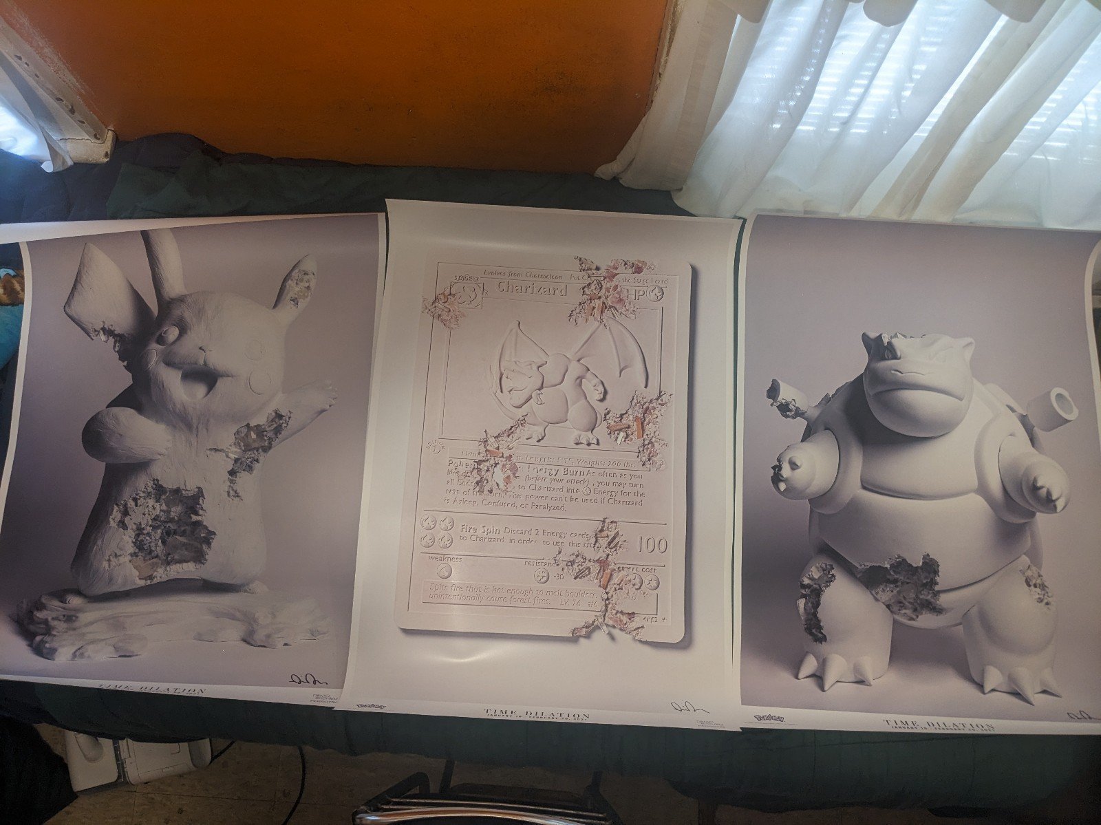Pokemon x Daniel Arsham signed Posters by the artist Daniel Arsham