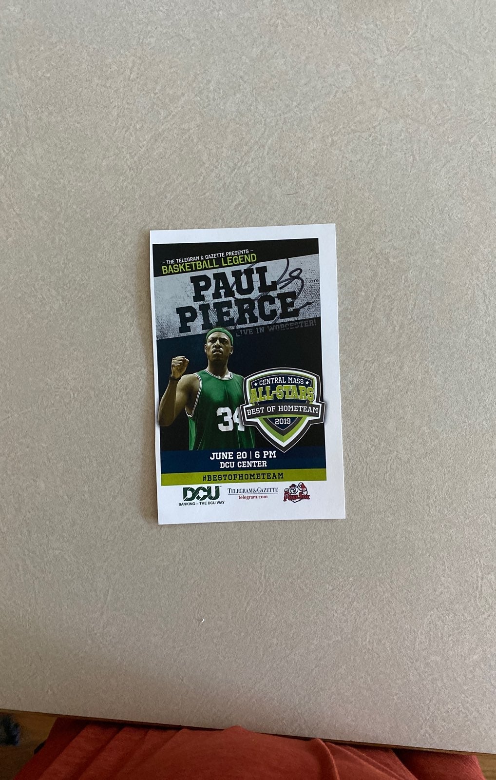 Paul Pierce autograph