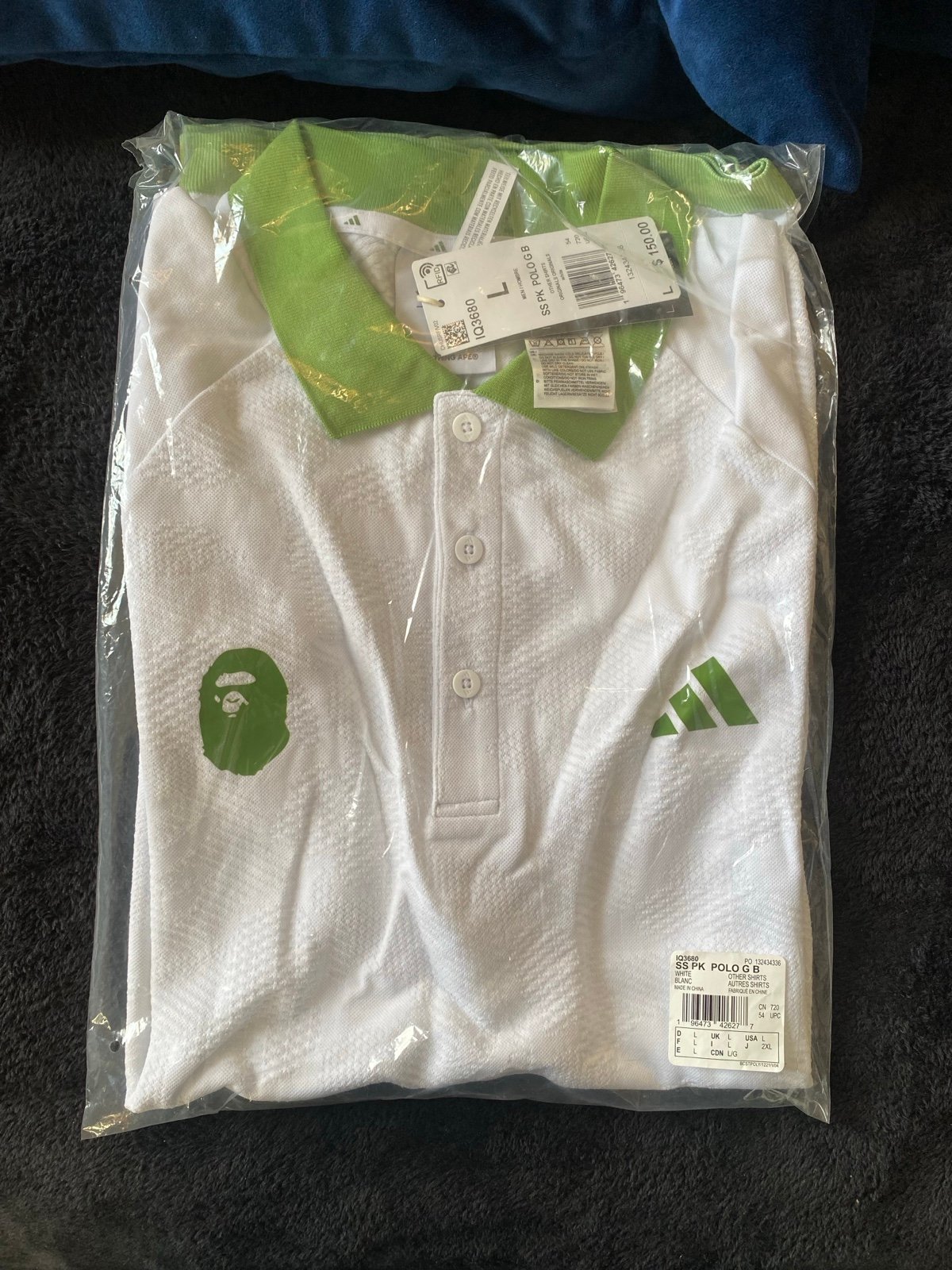 Adidas x Bape golf polo shirt