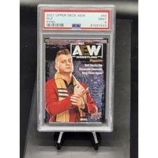 2021 Upper Deck AEW Series One MJF Magazine Pyro Parallel PSA 9