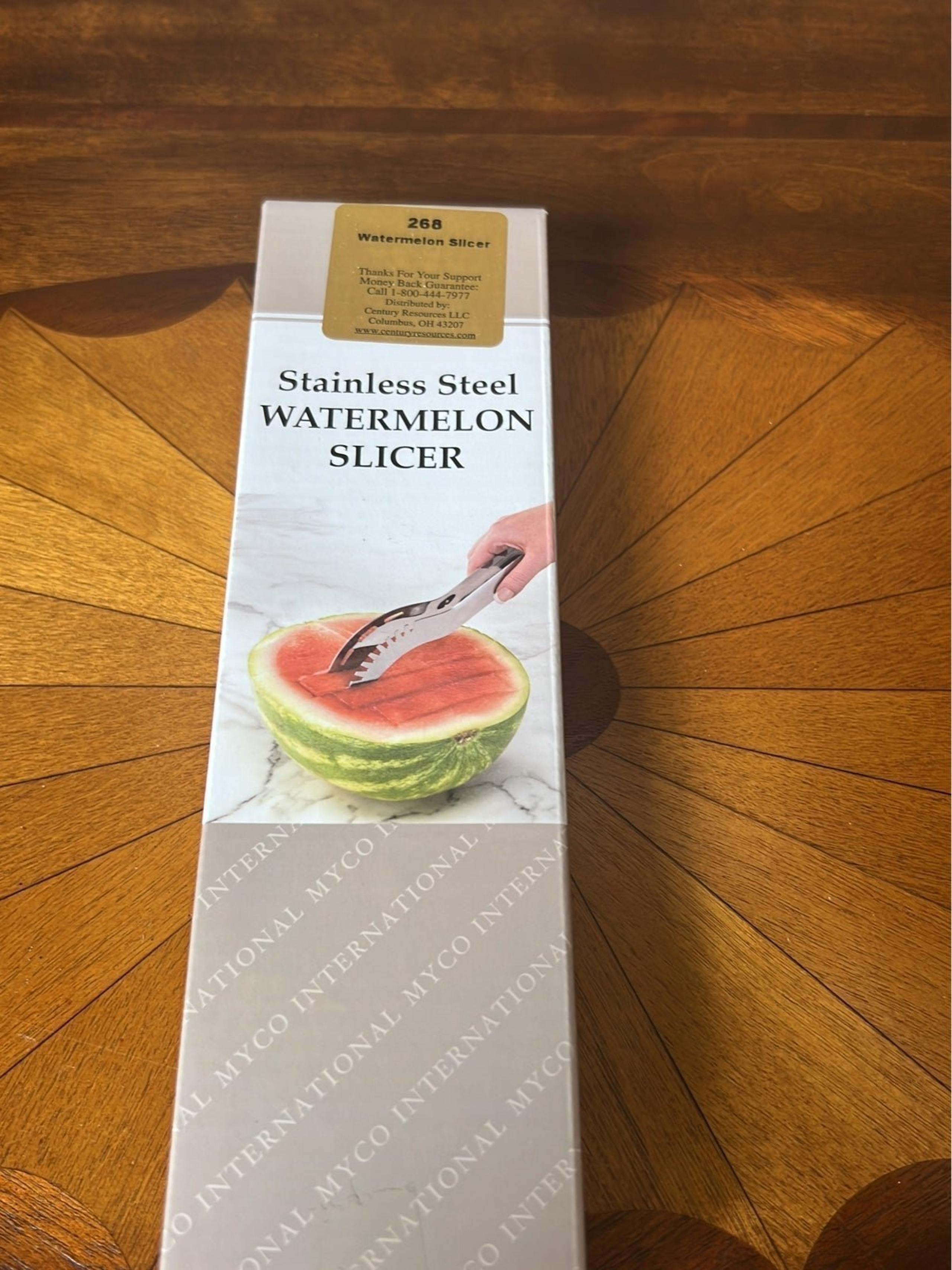 Stainless steel watermelon slicer