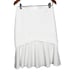 Cris Barros Solid White ruffle Mini Skirt Sz 38