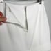 Cris Barros Solid White ruffle Mini Skirt Sz 38