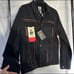 Industrial Indigo Black Denim Embellished Jacket with Rhinestones New Men’s Med