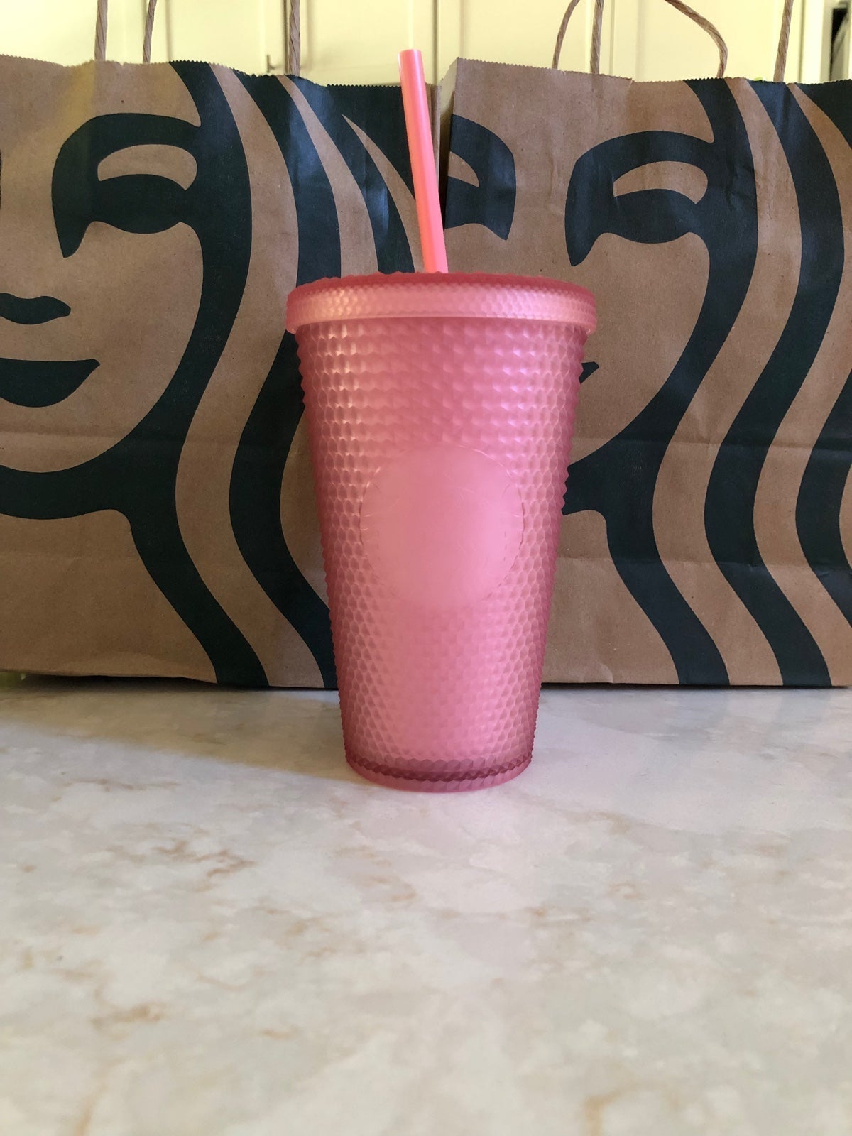 Starbucks 2022 Pink Lemonade 16oz Studded Tumbler