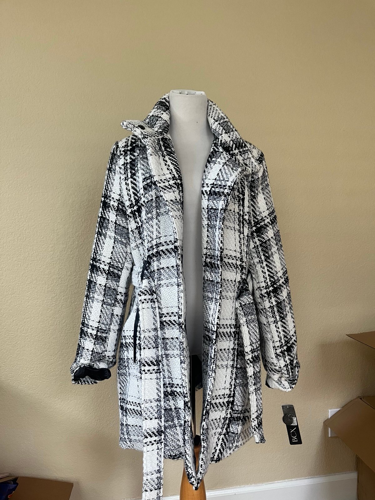 BCX white and black coat