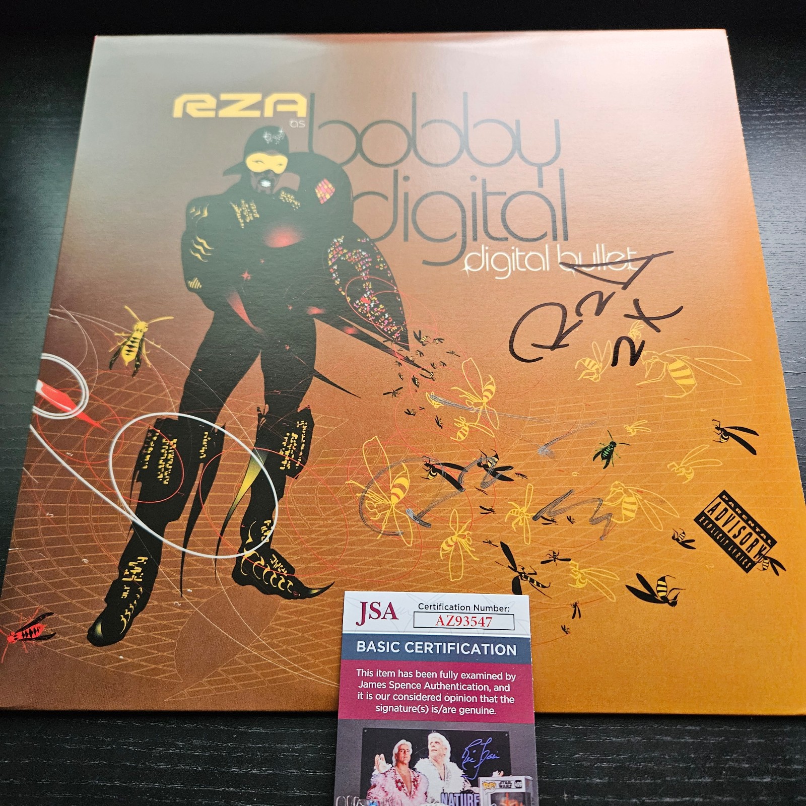 RZA Signed Twice BOBBY DIGITAL Digital Bullet Vinyl 2LP Album Cover Wu Tang JSA