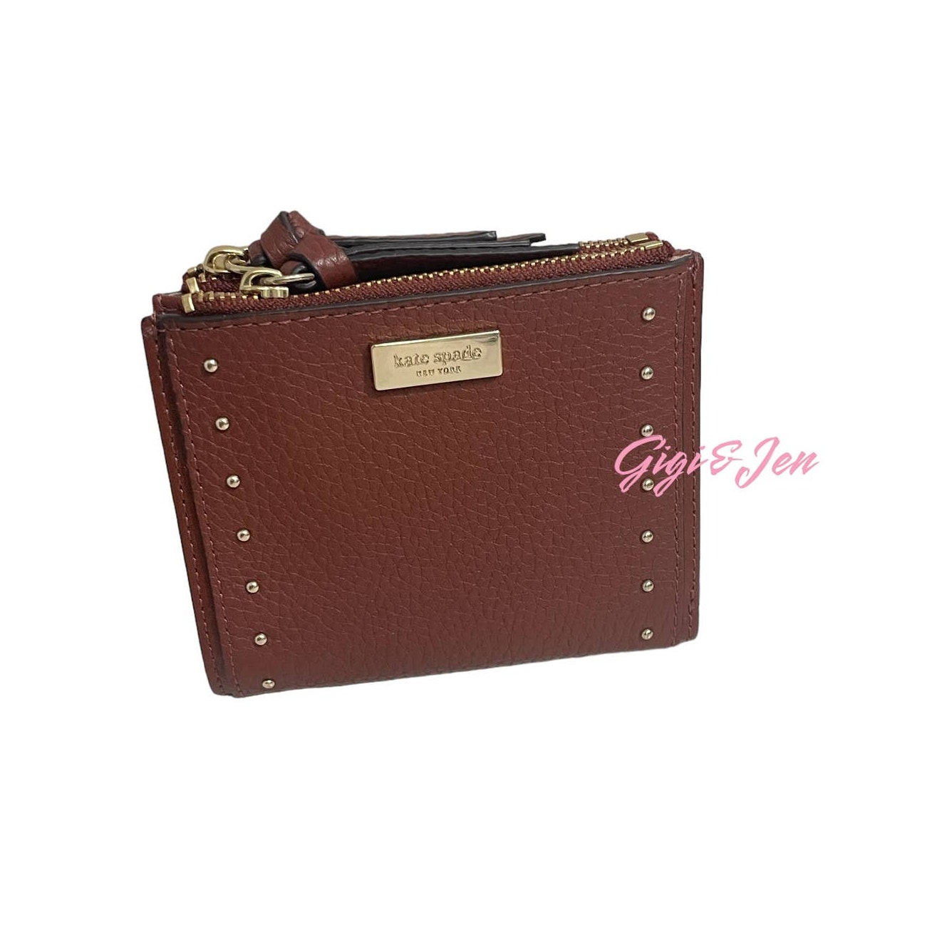 KATE SPADE Malea Port Brown wallet new