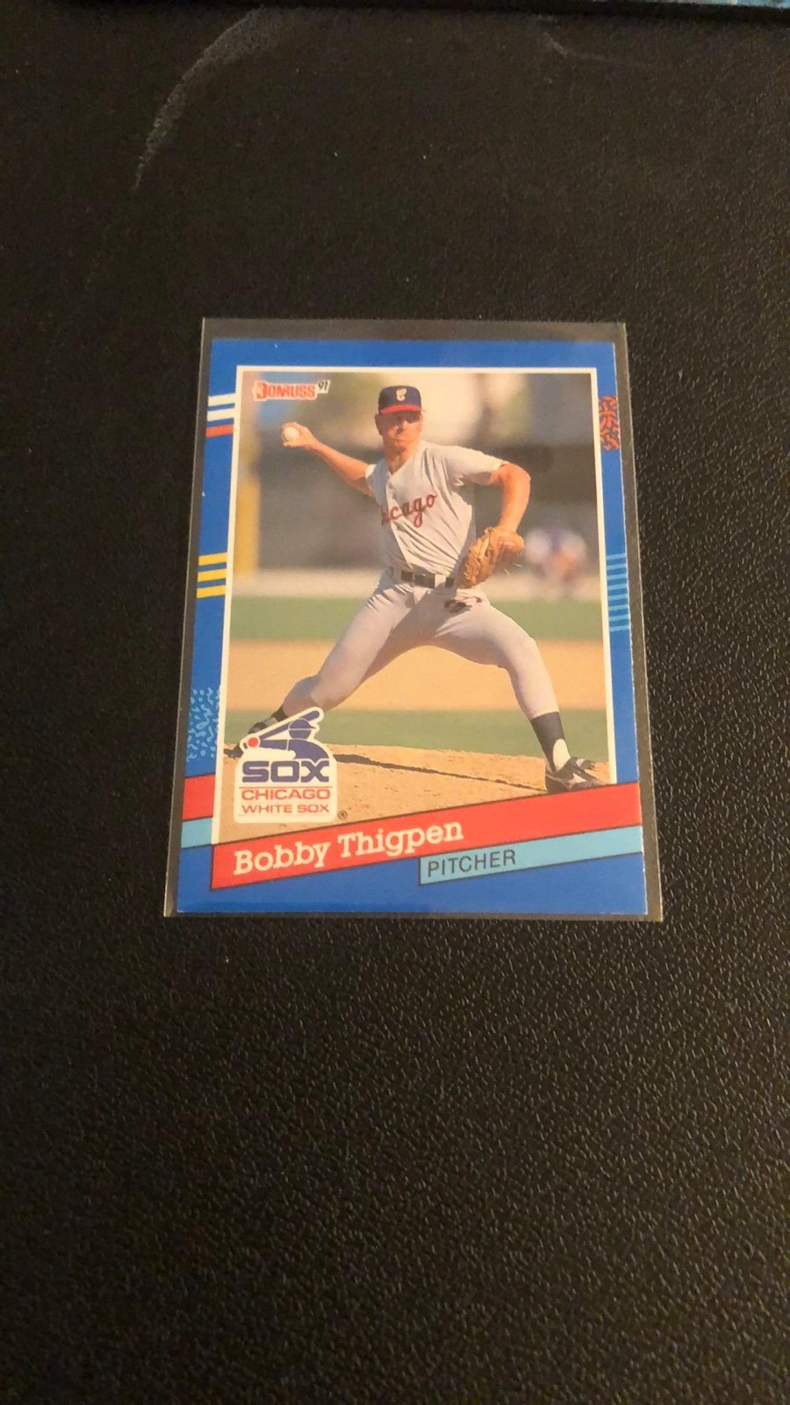 1991 Donruss Robert (Bobby) Thomas Thigpen #90 Baseball Trading Card Item #ME885