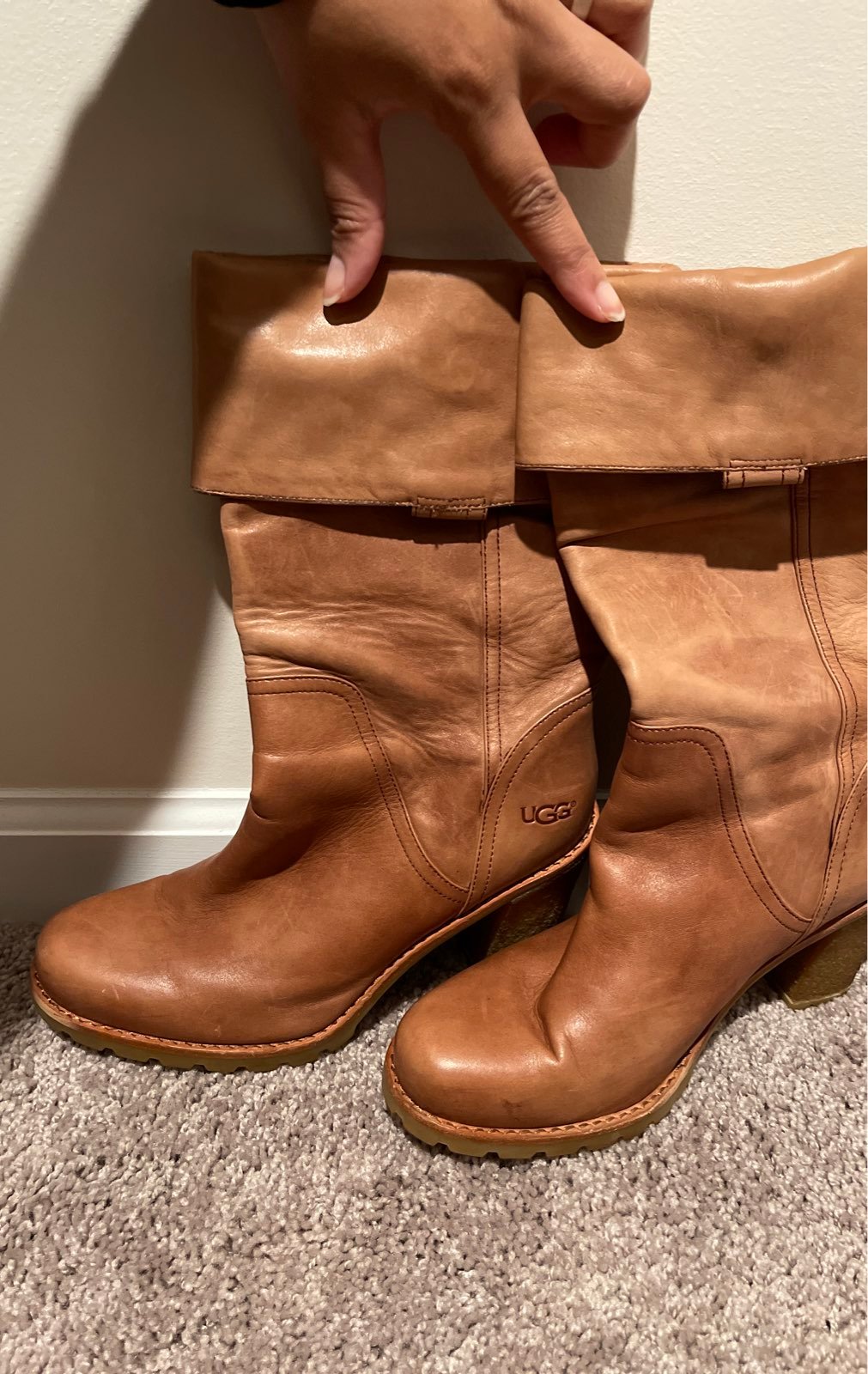 UGG Australia Brown Leather Boots