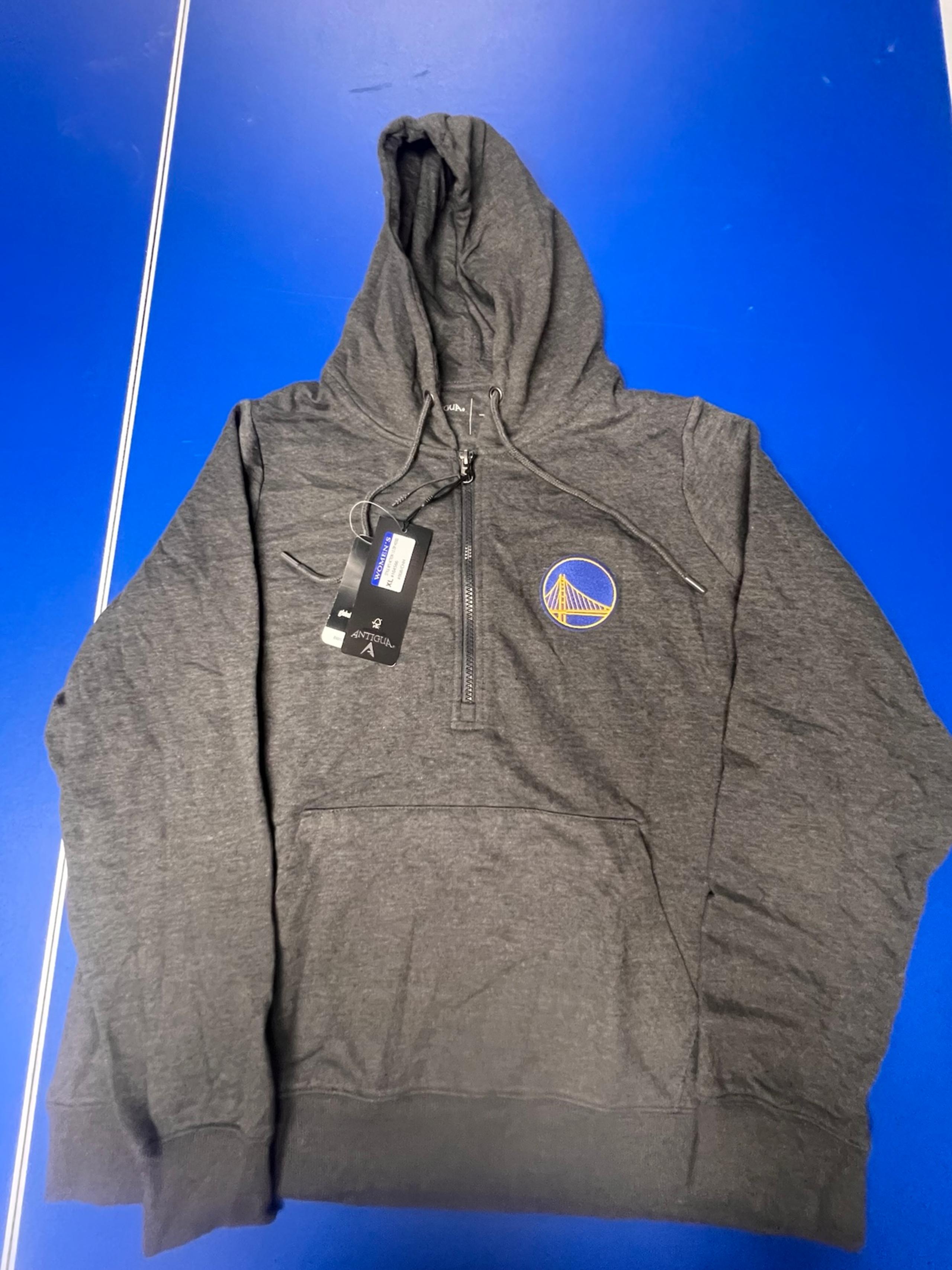 NBA Golden State Warriors Basketball Antigua 1/4 Zip Pullover Hoodie Women’s XL