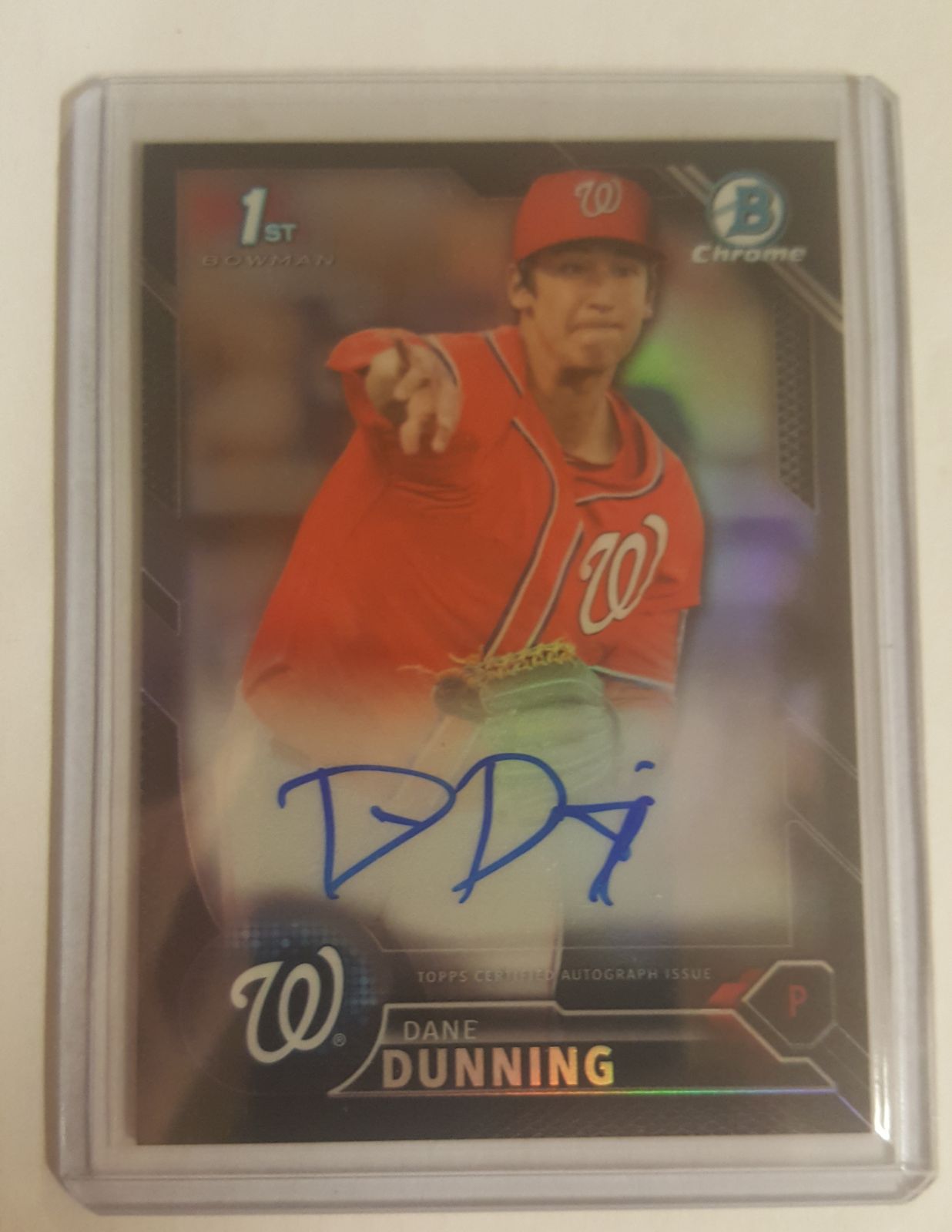 Dane Dunning 2016 Draft Black Auto /75