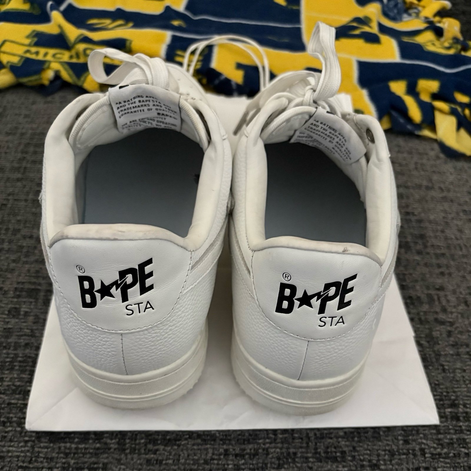 Bape STA Triple White Sneakers