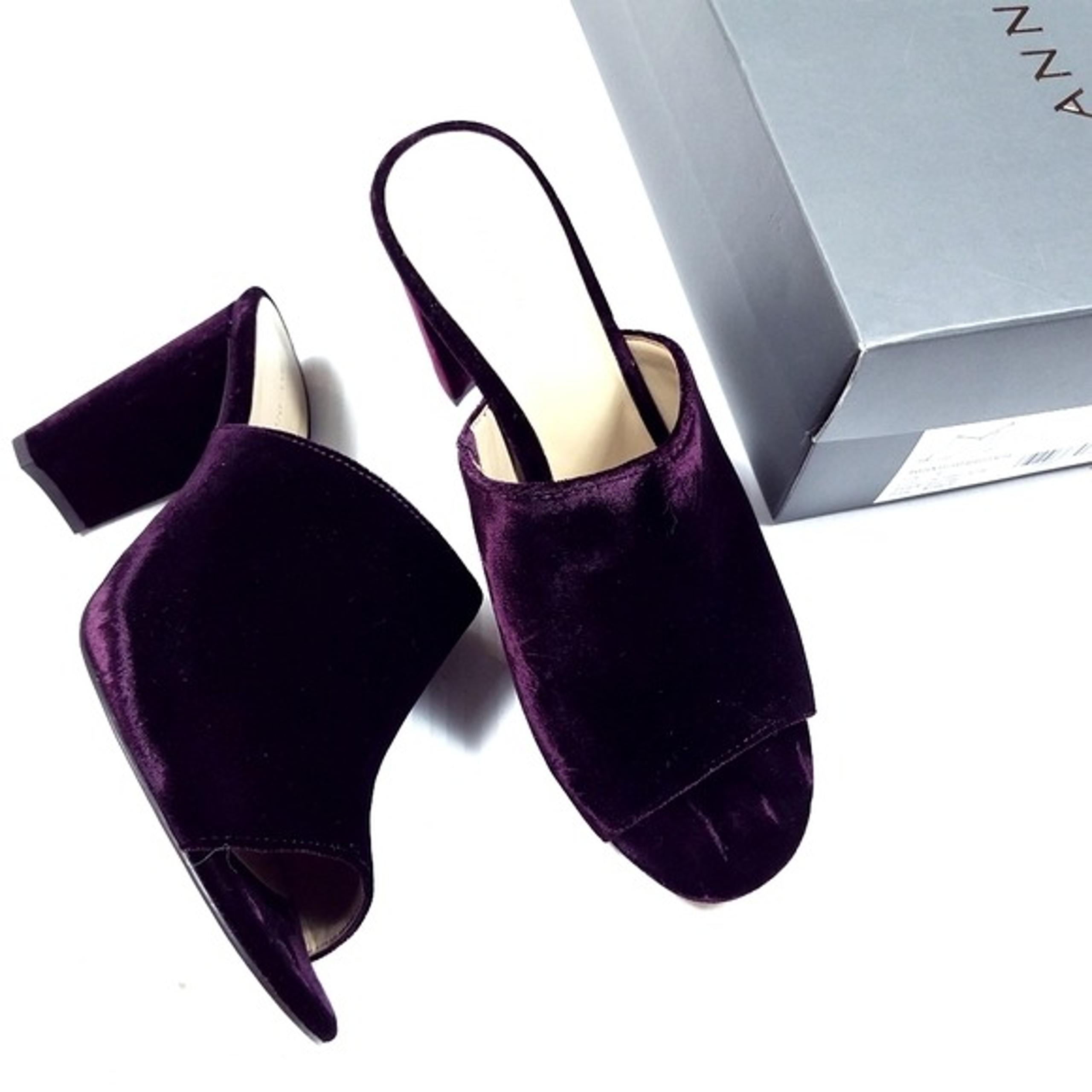 Hayden Velvet Heeled Mules - Ann Taylor