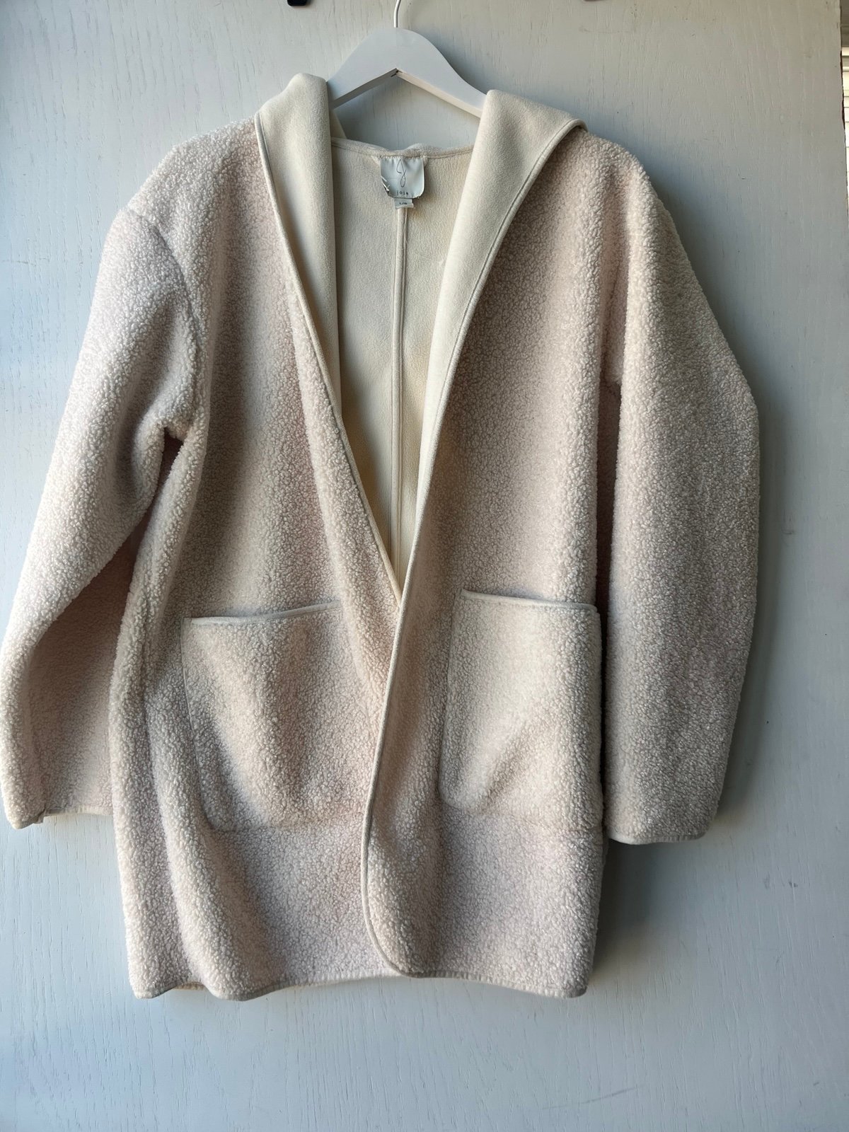 Joie Teddy Sherpa Cardigan Sweater Size Large
