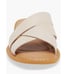 Born Ilana Leather Slide Sandal, Cushioned Padded, White Cream, Size 8, NWT