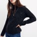 Madewell Donegal Belmont Mockneck Sweater Coziest Yarn Women’s XL Charcoal K5426