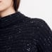 Madewell Donegal Belmont Mockneck Sweater Coziest Yarn Women’s XL Charcoal K5426