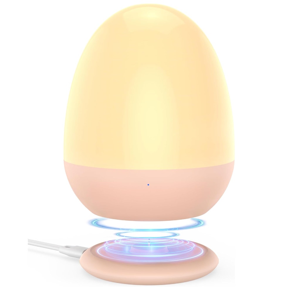 Bundle of 2 – JolyWell Egg Night Lights, Touch Control & Timer for Kids Room