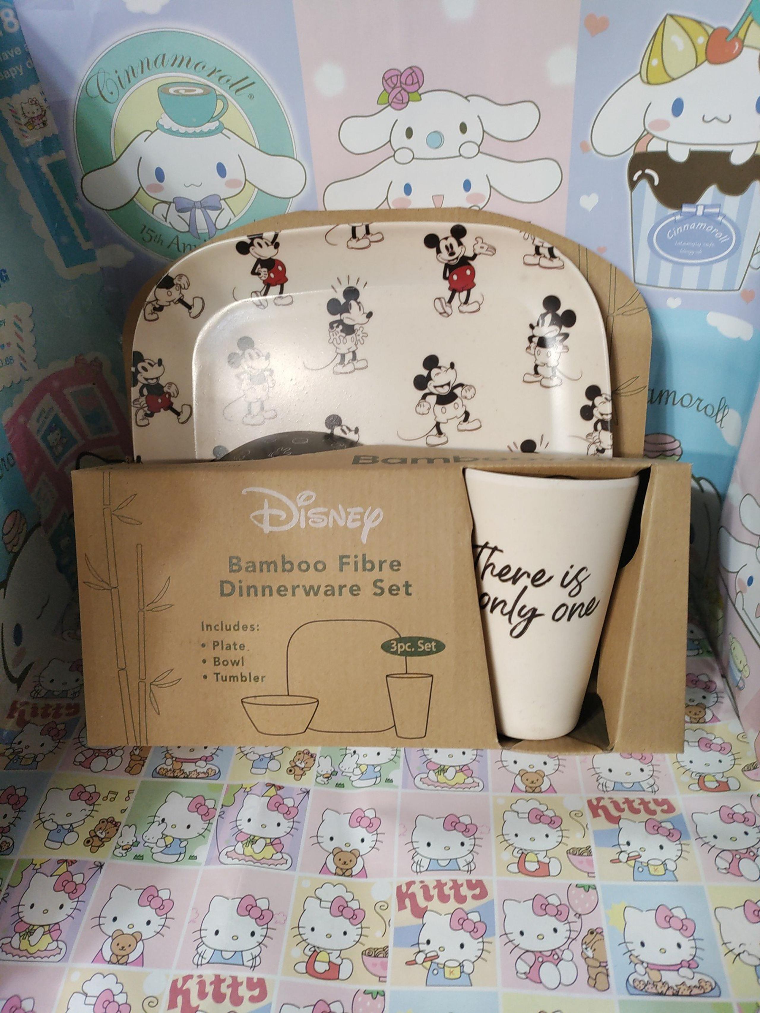 Disney bamboo fiber dinnerware set