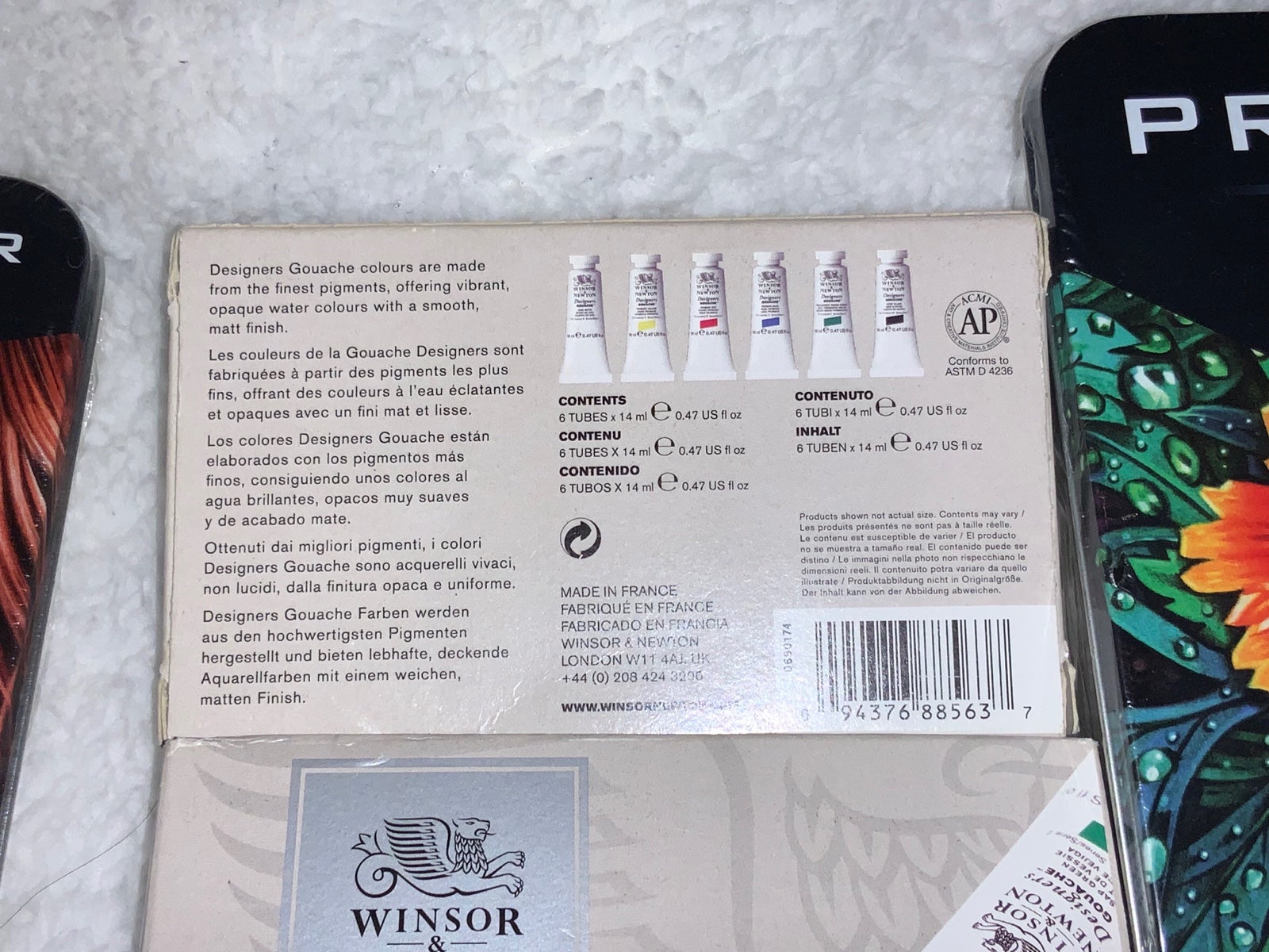 2 Winsor & Newton Designers Gouache Primary Sets