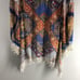 Shiloh 770 Size Medium Sheer Blouse Crowns Royalty Crocheted Fringe Boho 0589