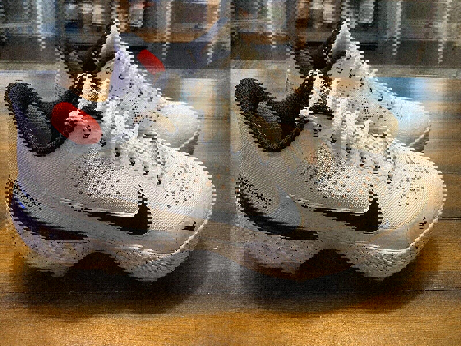 Nike Alpha Huarache Elite 3 Low White Grey Baseball Cleats CV3552-104 Size 7