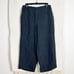 FLAX black 100% linen wide leg crop pants S
