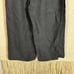 FLAX black 100% linen wide leg crop pants S