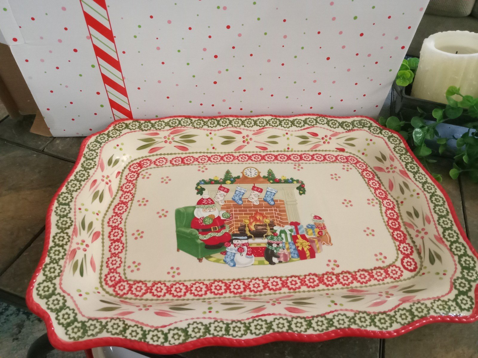 Temp-tations Old World Christmas XL serving platter