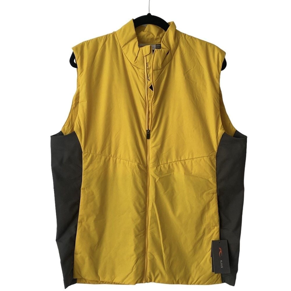 New Kjus Radiation Vest Full Zip Insulated Light Puff Logo NWT