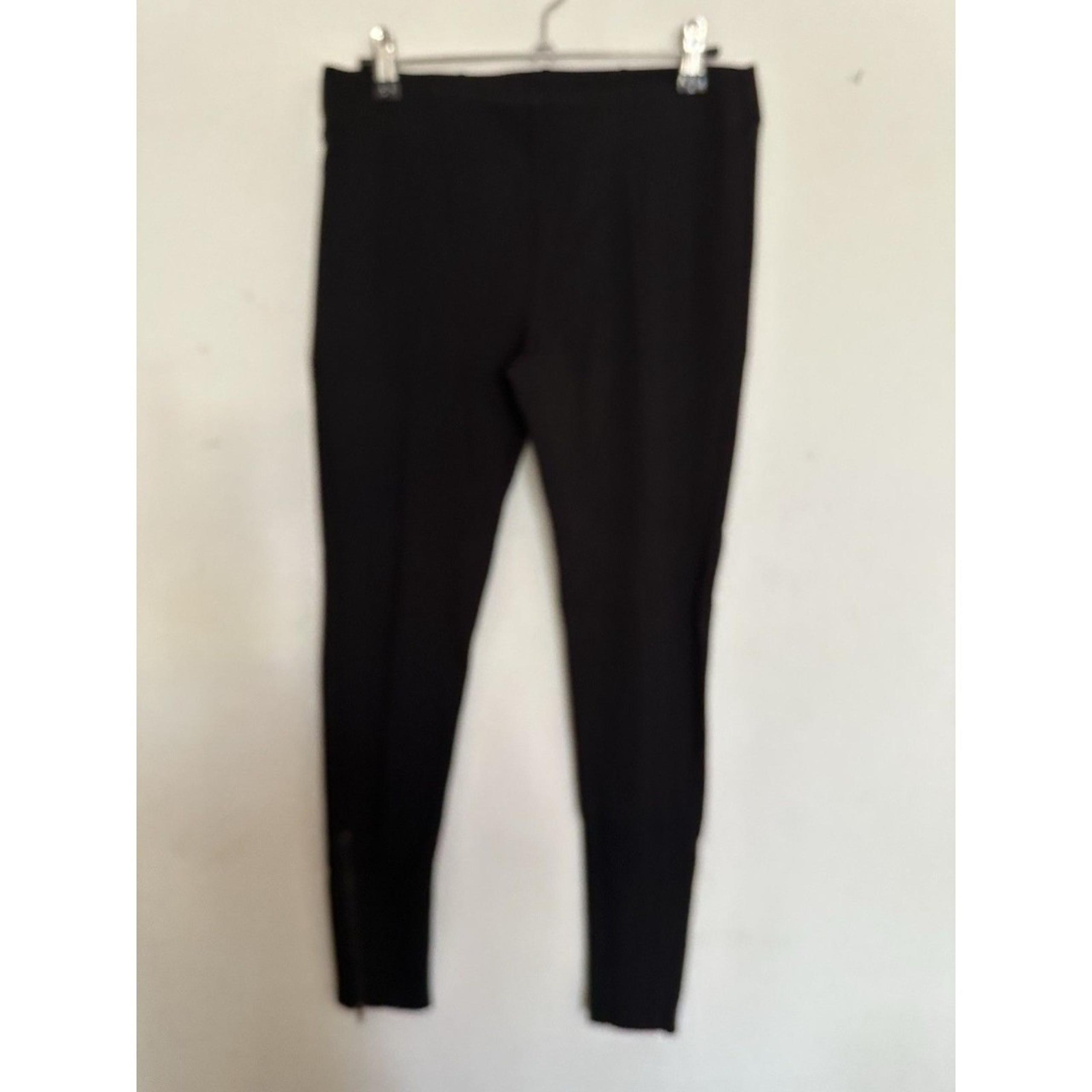 NORDSTROM, LEGGINGS, Women's S Black, Center Seam, Bottom Zipper Waist 28-29”