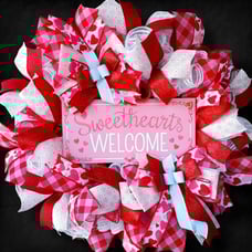 Valentine's Day Welcome Wreath