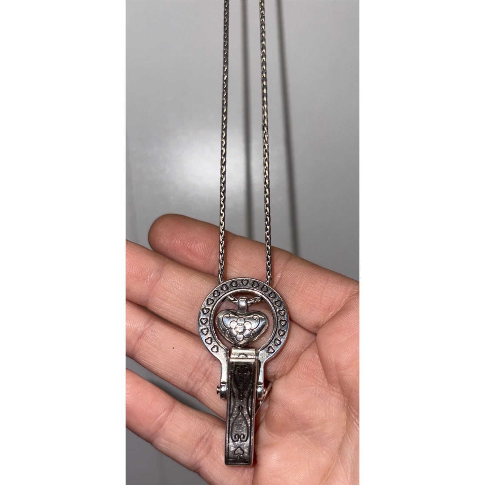Brighton Heart ID Lanyard Badge Clip Necklace