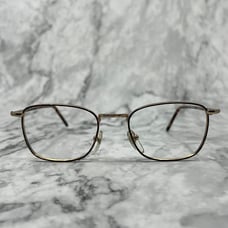 Vivid Sensations 523 Demi Amber Eyeglasses Brown Gold Square Frames 52-20-140