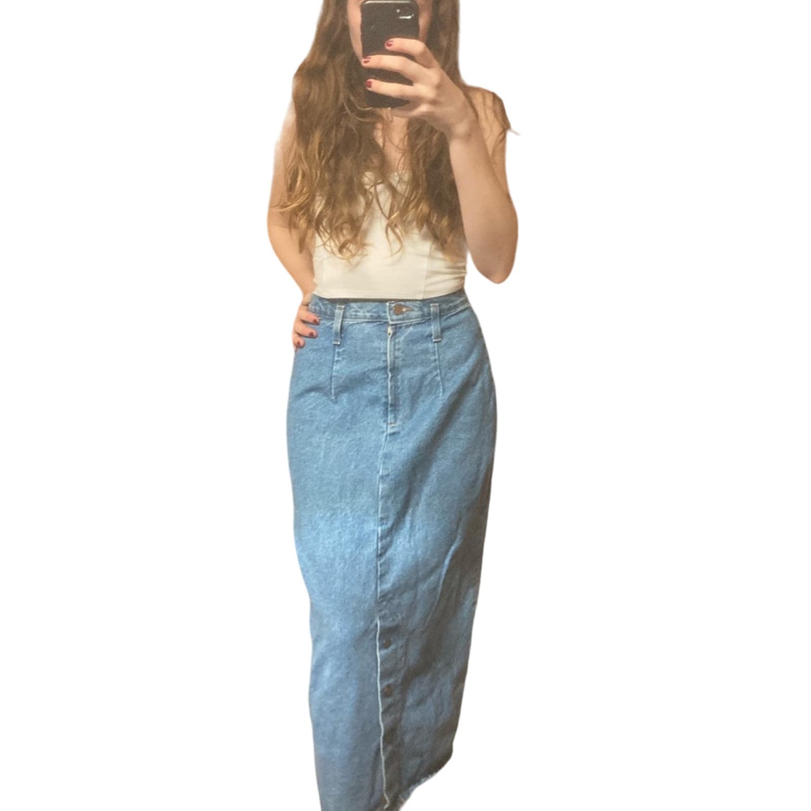 Vintage Denim Skirt