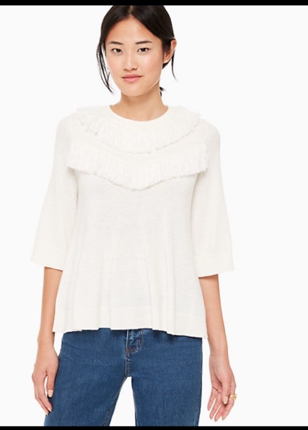 Kate spade fringe pullover sweater