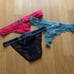 Bundle of Victoria's Secret mesh rhinestones thong cheeky panties brand new !!