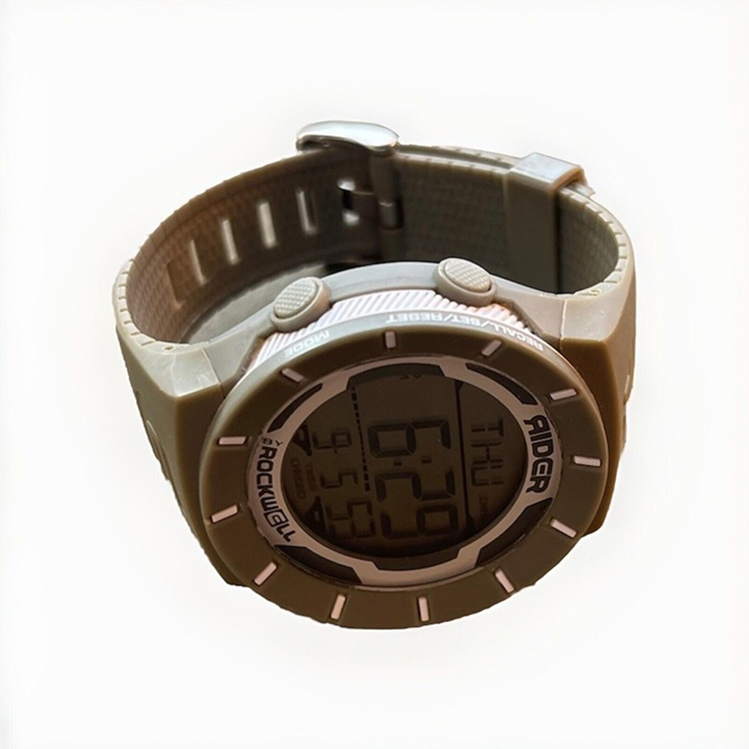 Rockwell The Coliseum Rider Dark Gray Water Resistant Mens Digital Wrist Watch