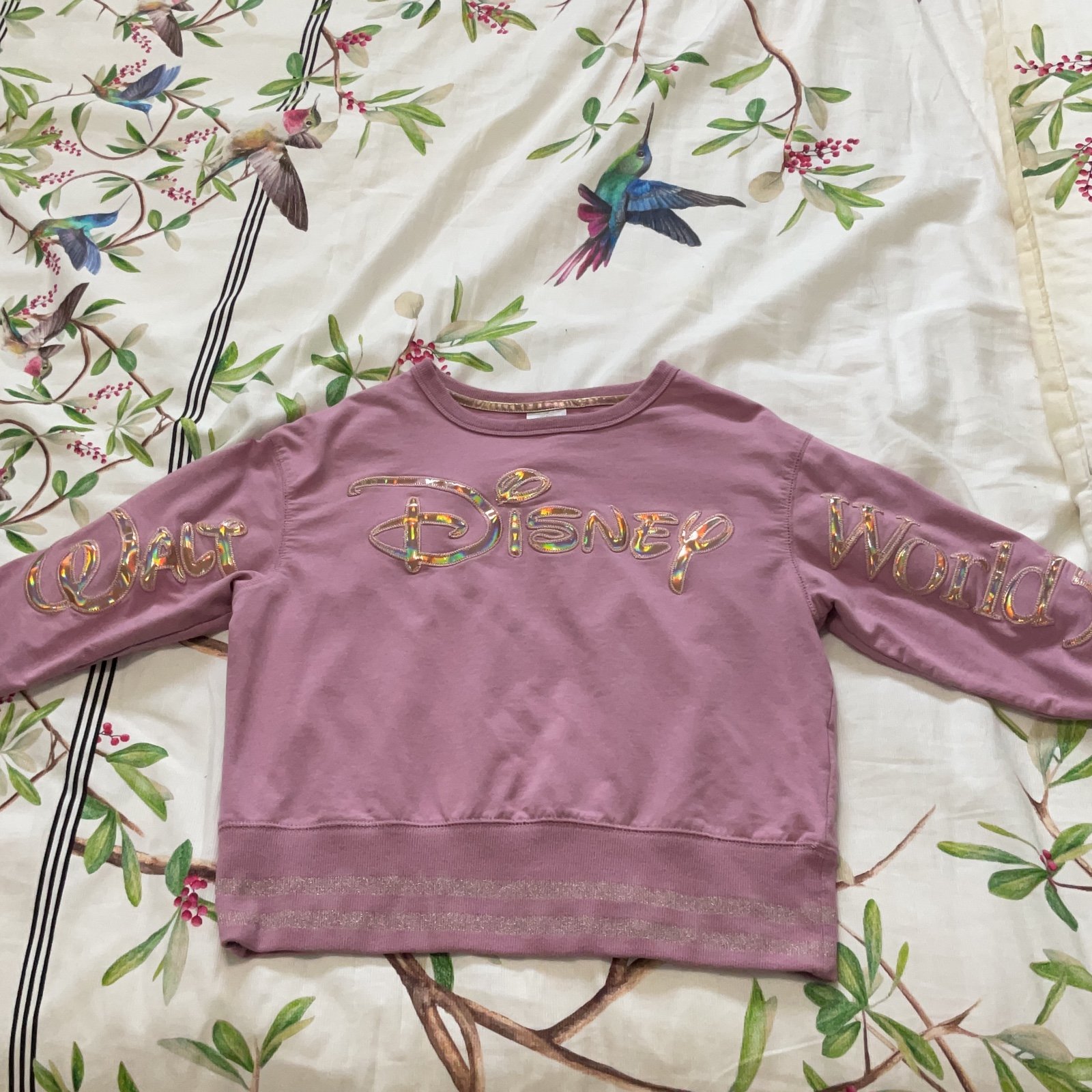 Rose Gold Disney 50th Anniversary Long Sleeve Crewneck