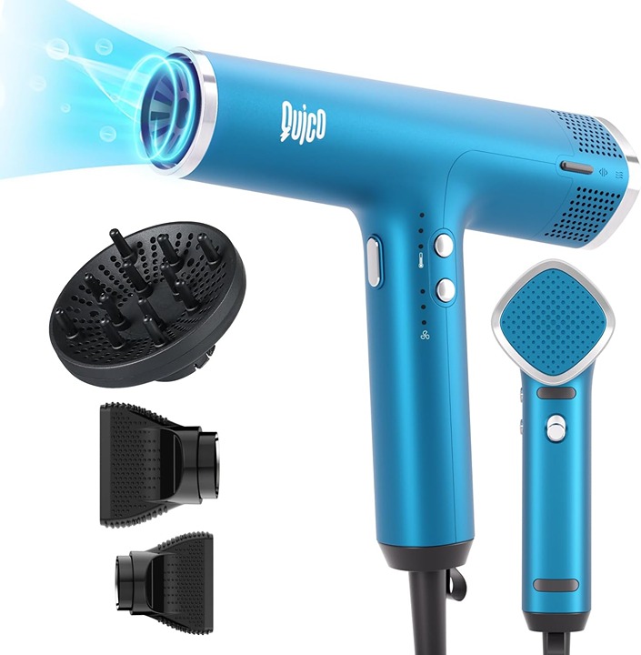 Professional Hair Dryer with Diffuser, Quico 1875W High-Speed Powerful Blow