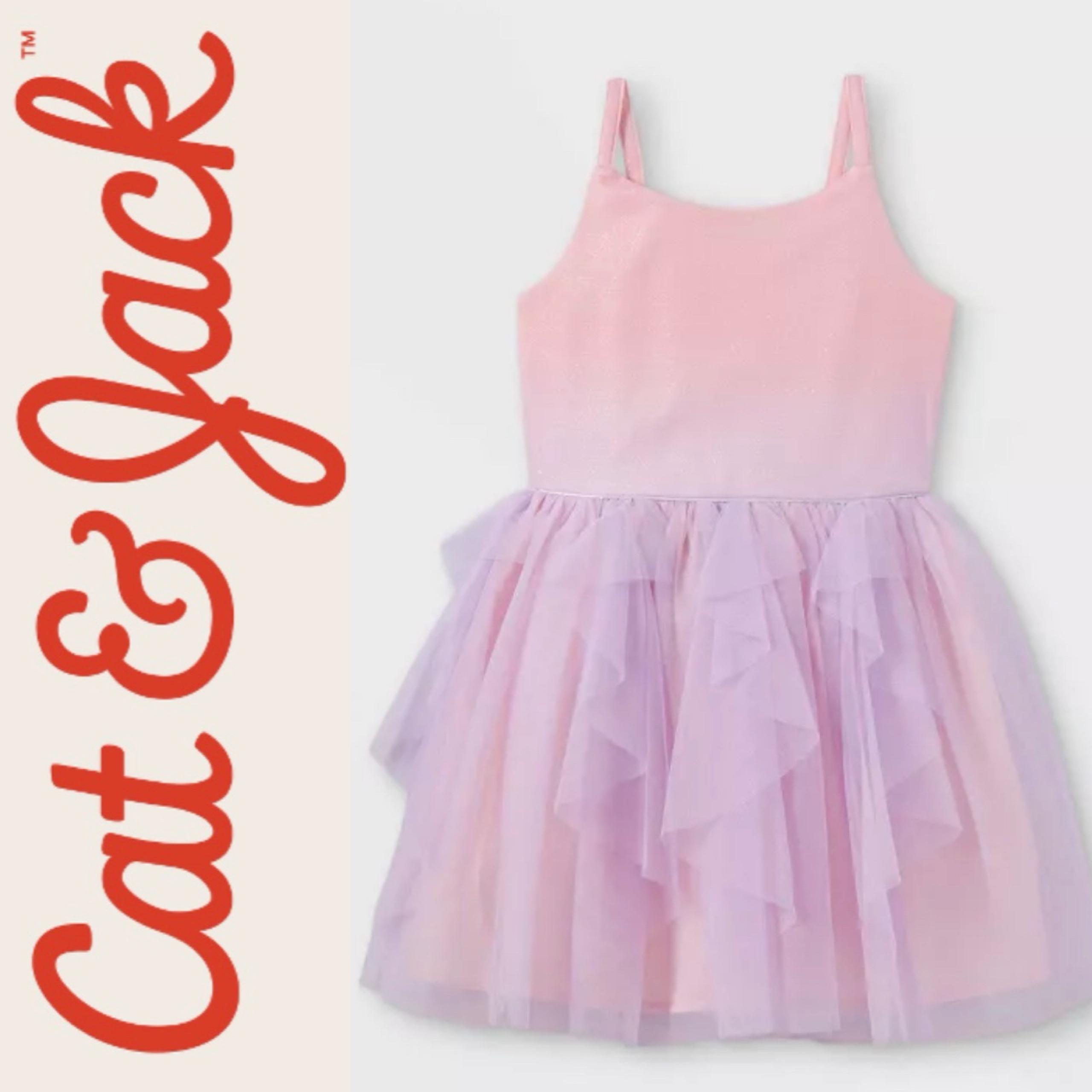 Girls Ombre Shimmer Dress