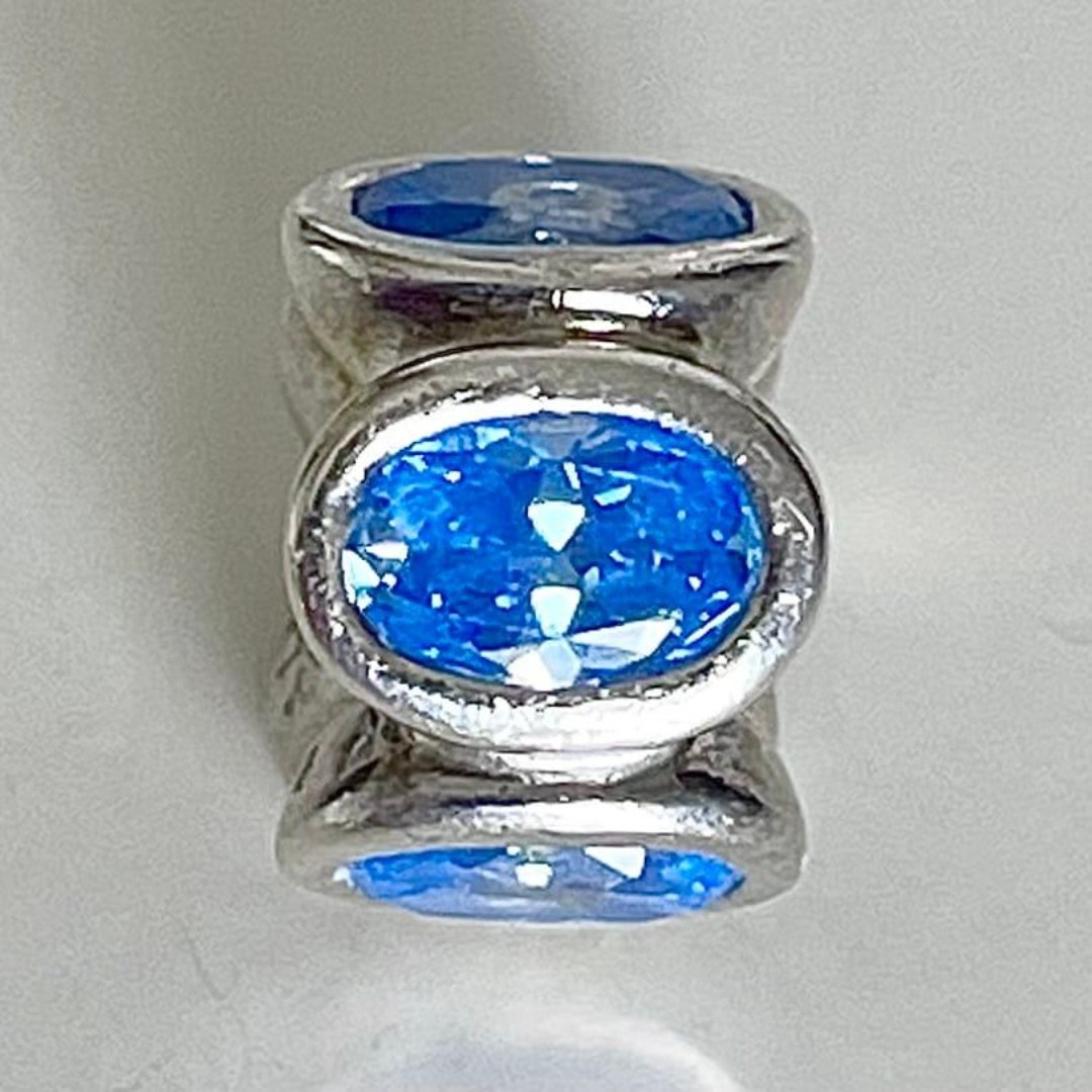 Pandora Blue Oval Lights Charm