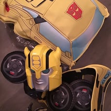 Boy's Transformers Converting Bumblebee Prime Costume Size S ( 4-6)