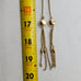 Vintage Monet Tassel Lariat Necklace Goldtone Chain Disc Cap Elongated Bead