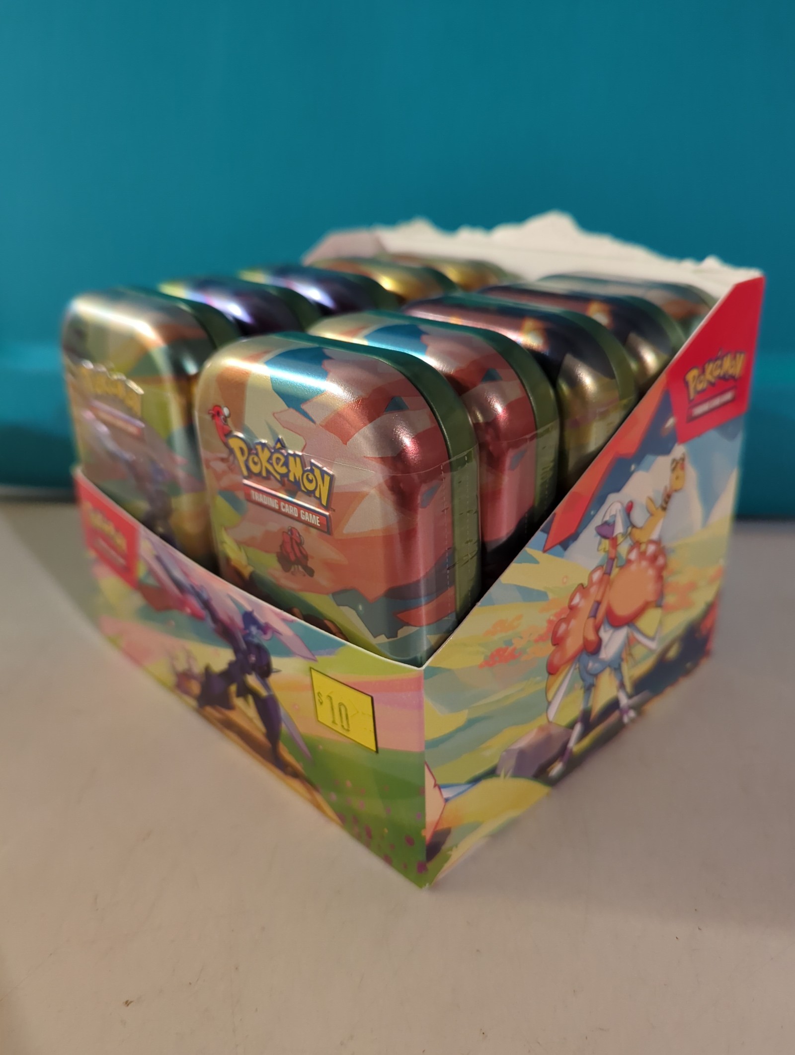 Pokemon Vibrant Paldea Mini Tins with Display Box
