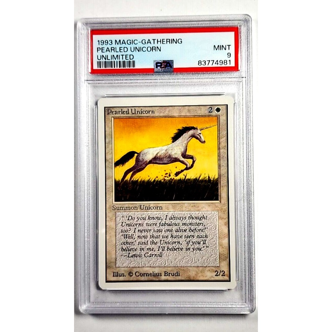 1993 MTG Beta - PEARLED UNICORN - Graded BGS 8 NM-MT - Magic